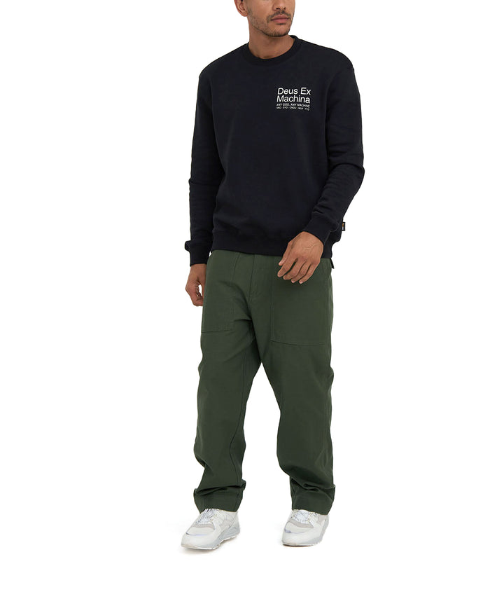 Zoning Cordura Crew - Black, view 4|Model