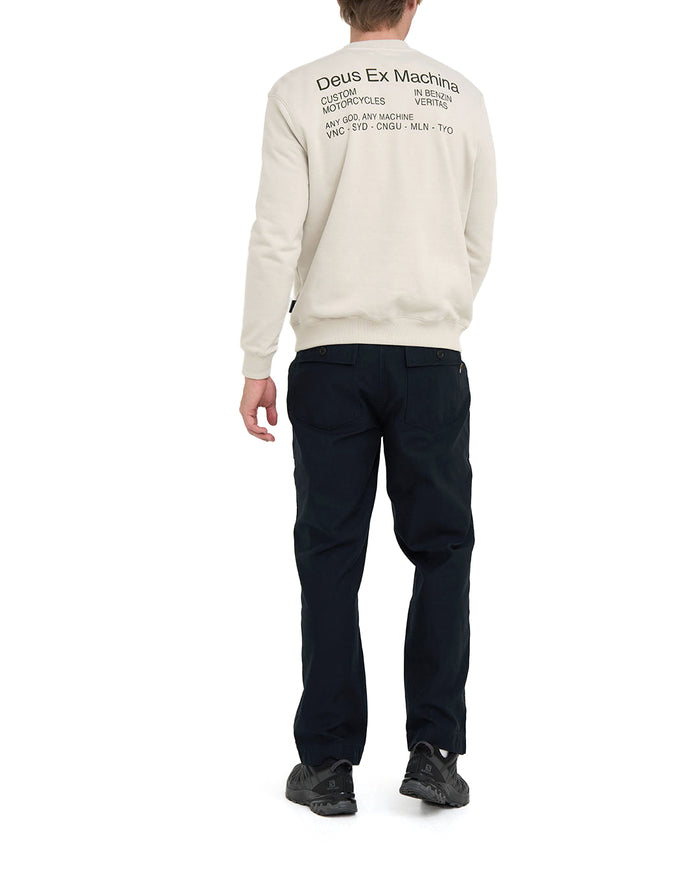 Zoning Cordura Crew - Dirty White, view 2|Model