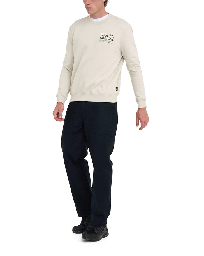 Zoning Cordura Crew - Dirty White, view 3|Model